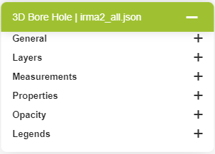 3D Borehole Viewer Menu