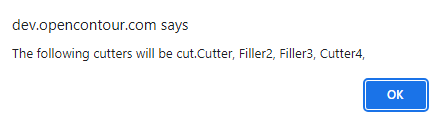 Cut Contour with Cutter/Filler Notification