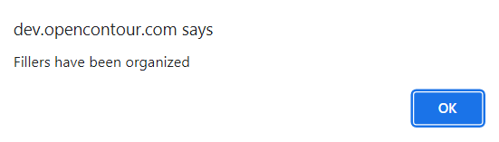 Organize Fillers Notification