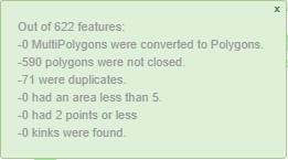 Polygon Error Box