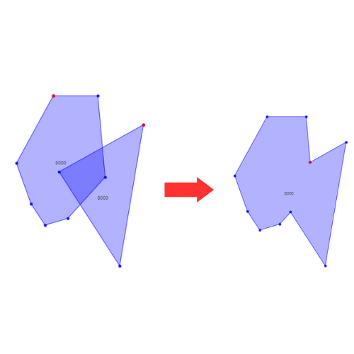 Union Two Polygons Example