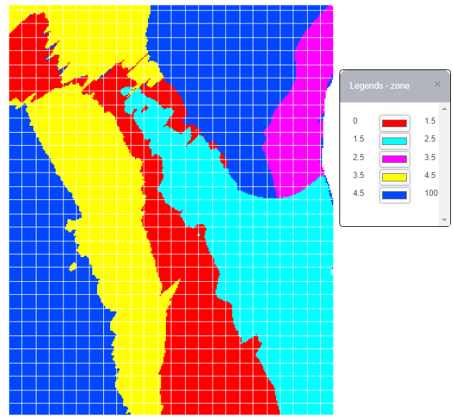 Geotech Zone Codes in Legend