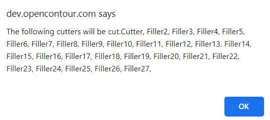 Cut Contour Notification