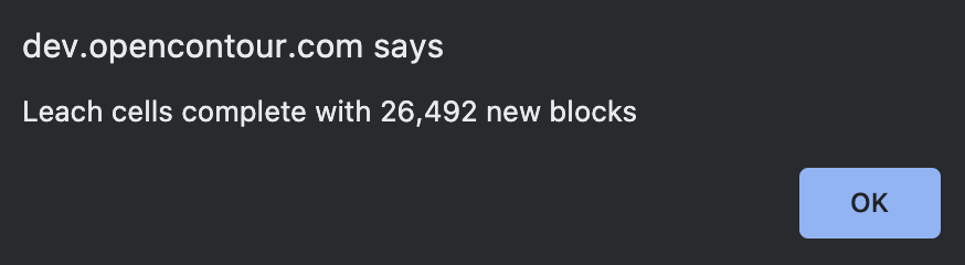 Discretize Confirmation Message