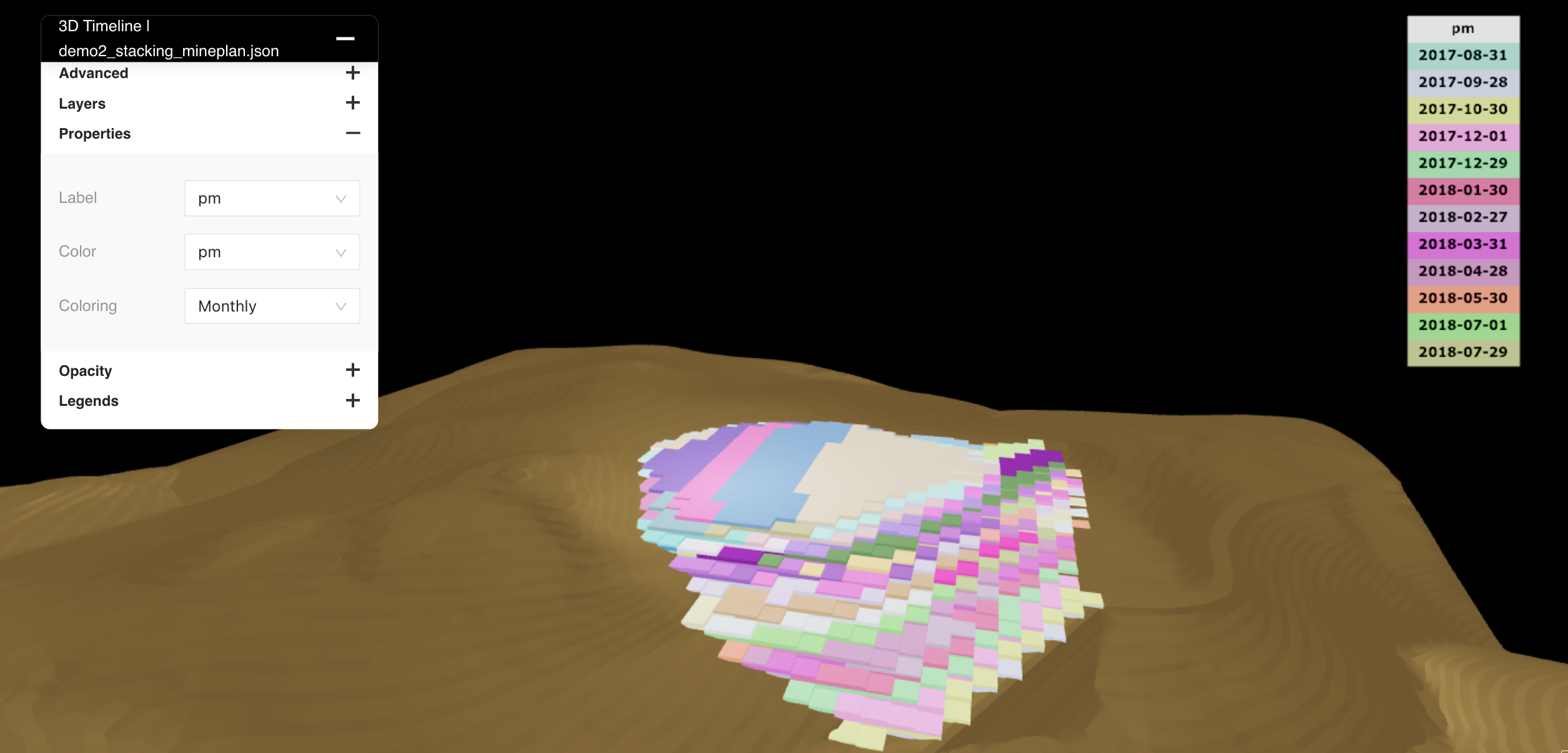 3D Viewer - Stacking Plan